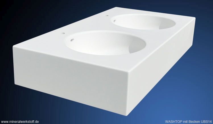 Mineralwerkstoff Varicor® Waschtischmodell Washtop