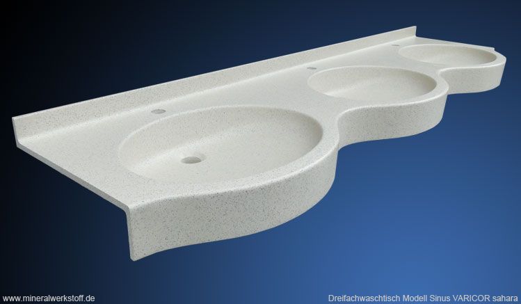 Sinus Dreifachwaschtisch Sahara