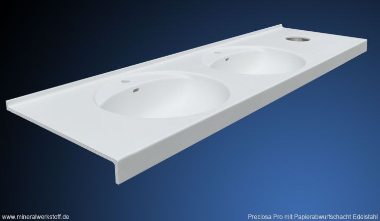 Preciosa Pro mit Papierabwurfschacht in Edelstahl