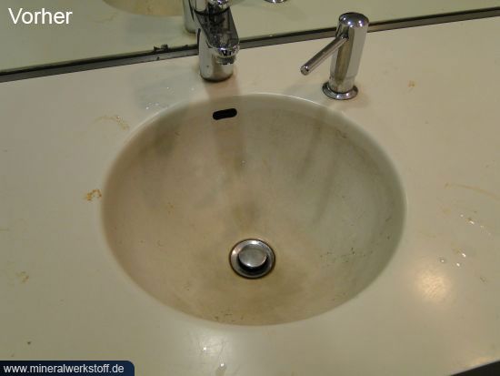 Aufarbeitung von Waschtischen Vorher 1