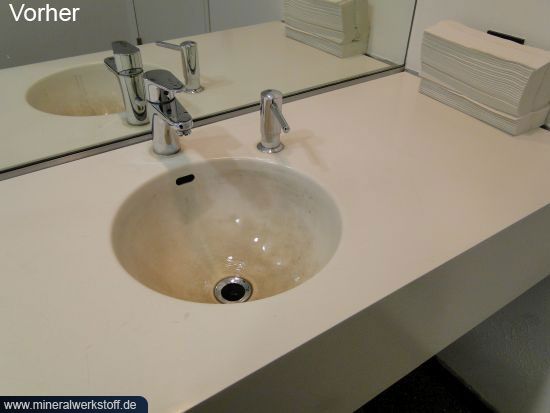Aufarbeitung von Waschtischen Vorher 2