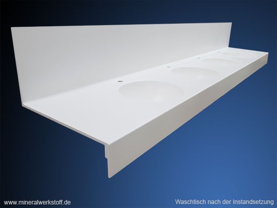 Waschtisch nach der Instandsetzung