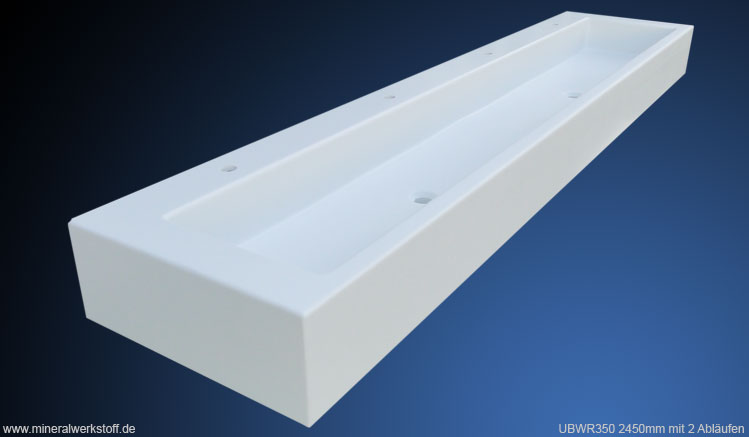 UBWR350 2450mm mit zwei Abl�ufen