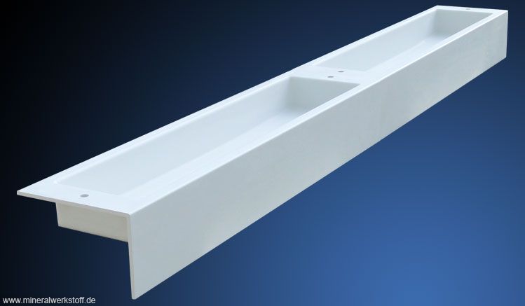 Doppelwaschtischrinne