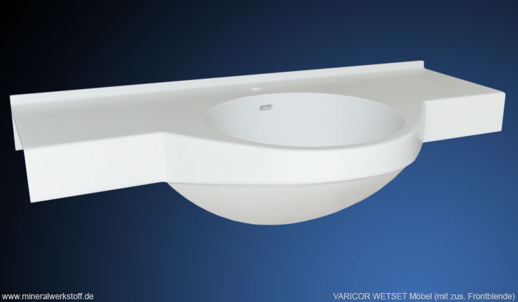 Mineralwerkstoff Waschtisch Modell Wetset