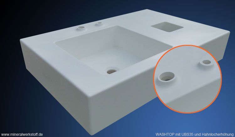 WASHTOP mit UBS 12 und Hahnlocherh�hung
