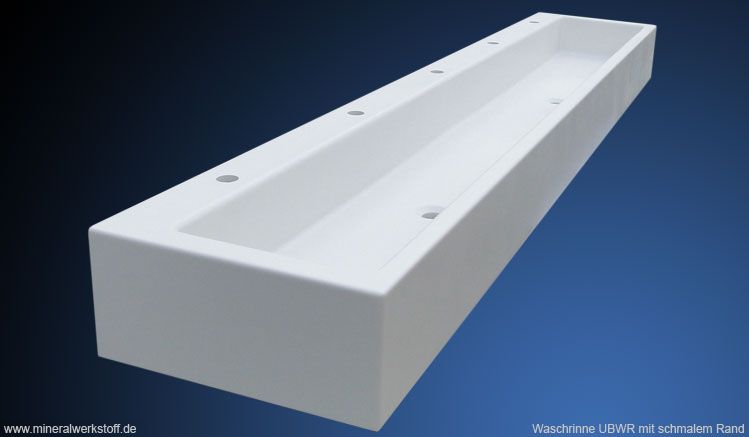 Waschrinne mit schmalem Rand