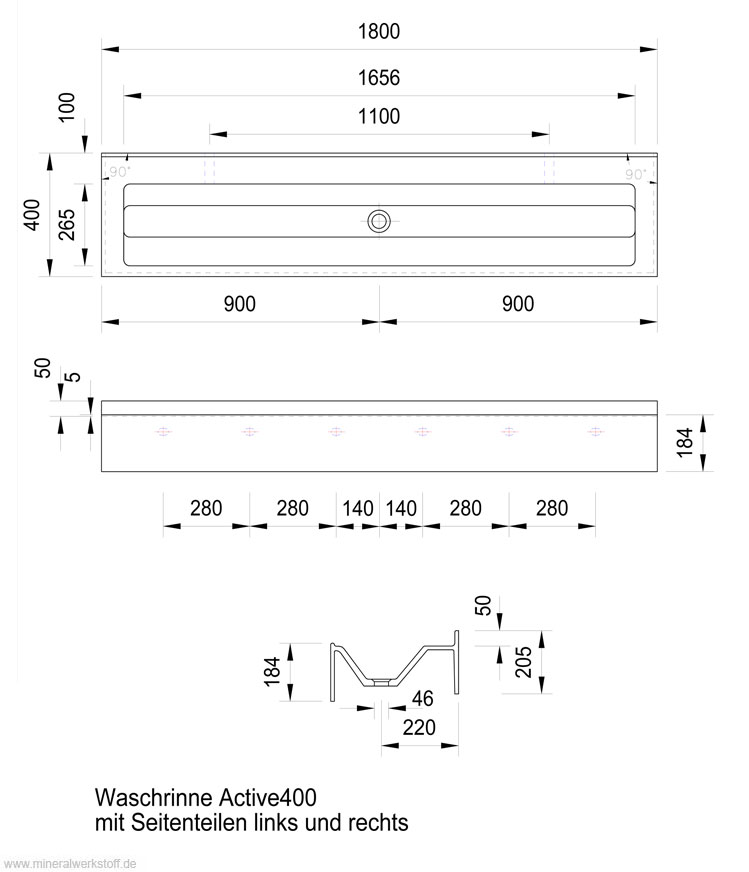 Technische Zeichnung Akzent