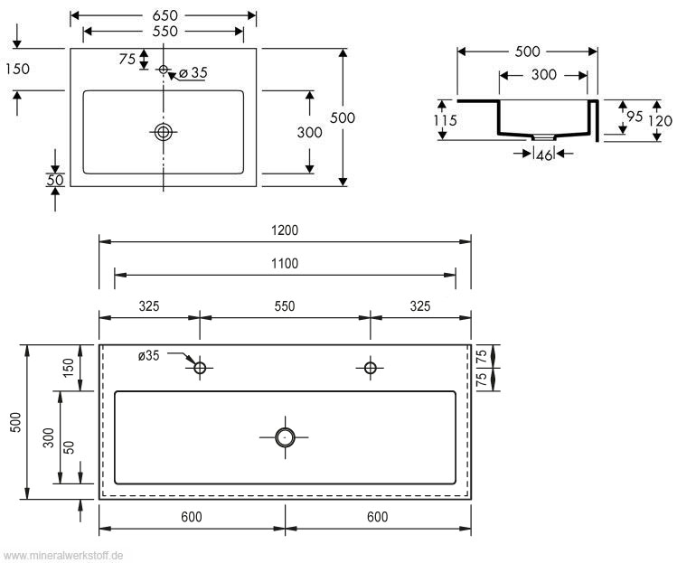 Technische Zeichnung Carr&eacute;