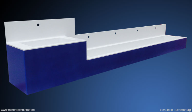 Varicor&reg; Waschtisch f&uuml;r eine Schule in Luxembourg 3