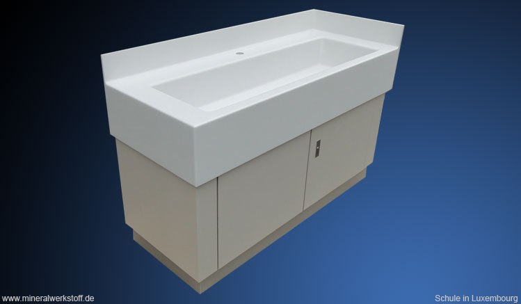 Varicor&reg; Waschtisch f&uuml;r eine Schule in Luxembourg 5