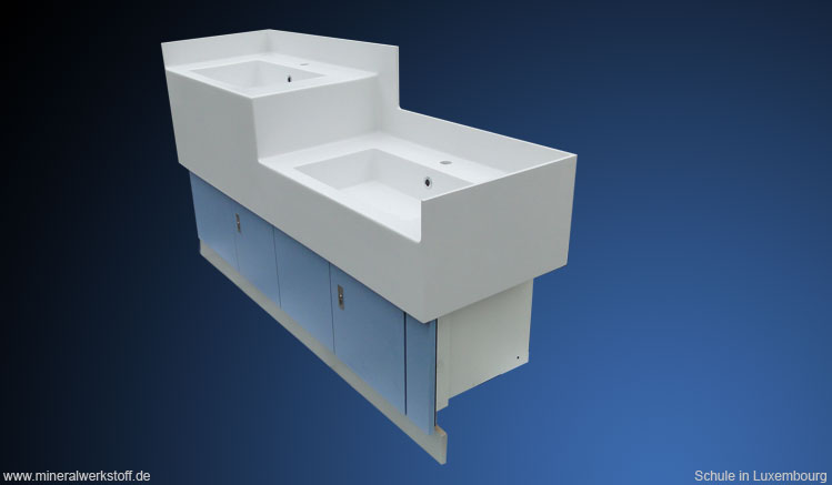 Varicor&reg; Waschtisch f&uuml;r eine Schule in Luxembourg 6