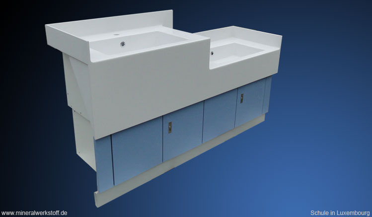 Varicor&reg; Waschtisch f&uuml;r eine Schule in Luxembourg 7