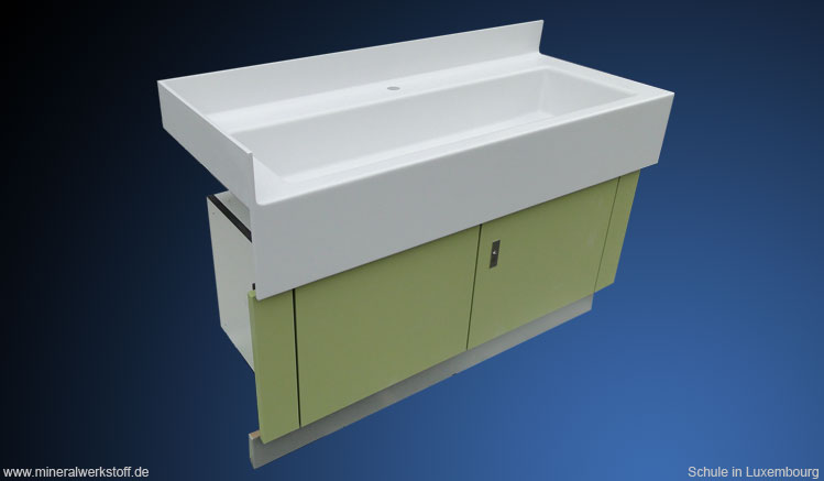 Varicor&reg; Waschtisch f&uuml;r eine Schule in Luxembourg 10