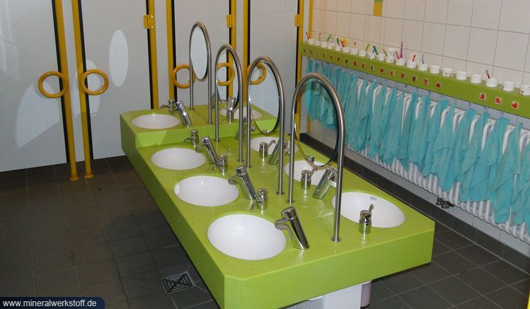 Washtop f�r Kinder mit Abstufung