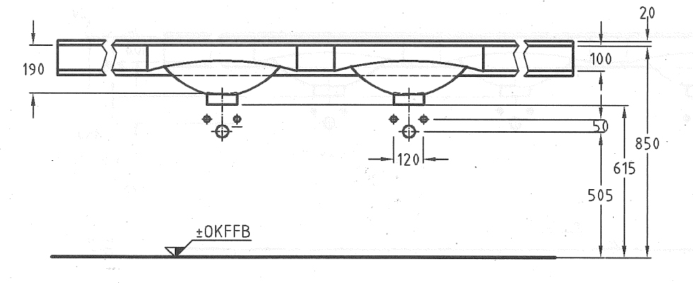 Mineralwerkstoff Doppelwaschtisch