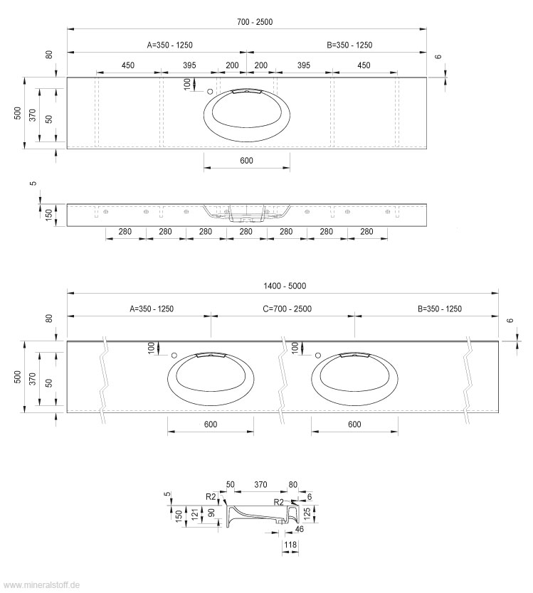 Technische Zeichnung Orlando