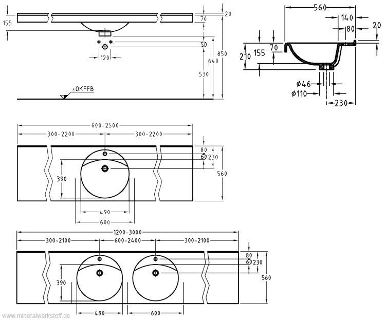 Technische Zeichnung Preciosa Pro