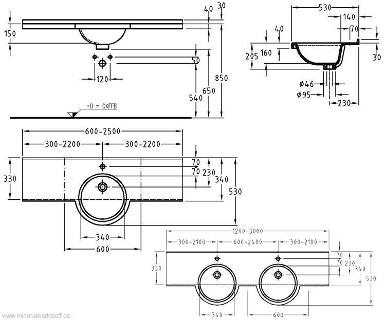Technische Zeichnung Profil