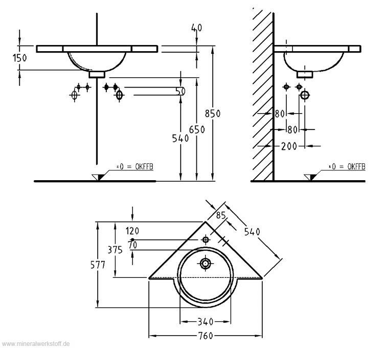 Technische Zeichnung Profil