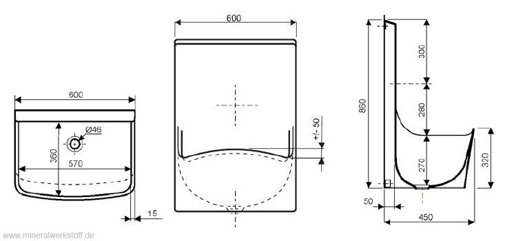 Technische Zeichnung Typ 860