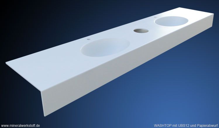 Varicor Washtop UBS48 Papierabwurfschacht aus Varicor