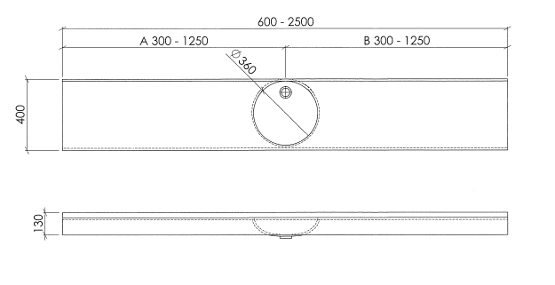 Varicor Einzel Waschtisch Modell Pico