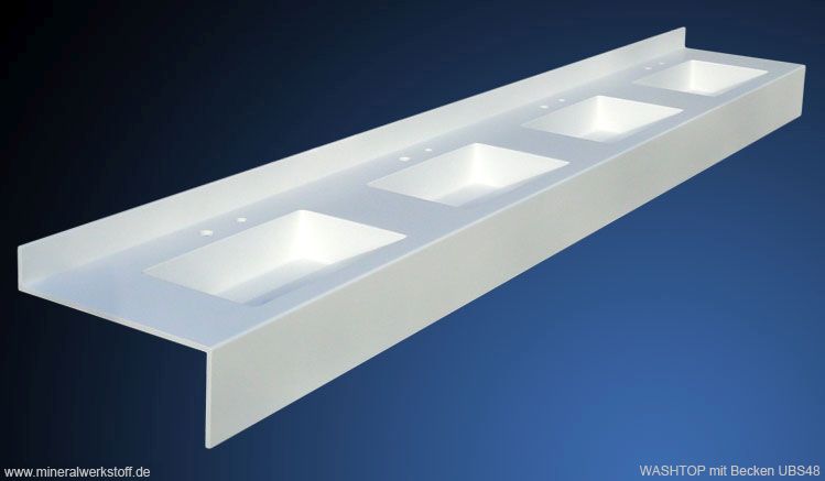Mineralwerkstoff Varicor® Waschtischmodell Washtop
