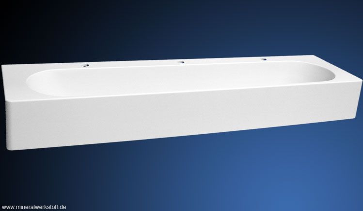 Waschrinne mit runden Ecken