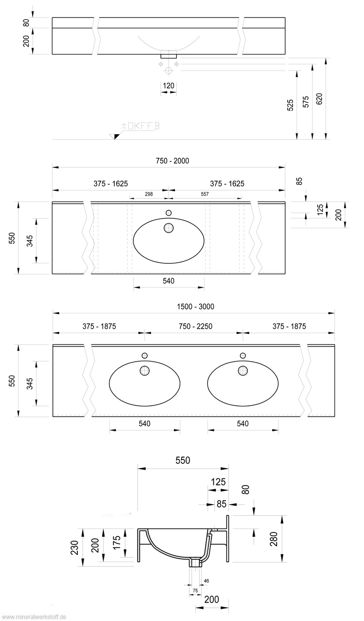 Technische Zeichnung Wetset Plus