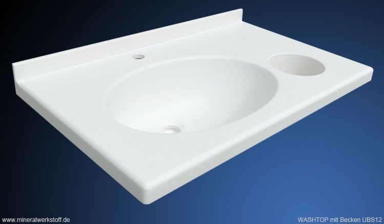 Mineralwerkstoff Varicor® Waschtischmodell Washtop