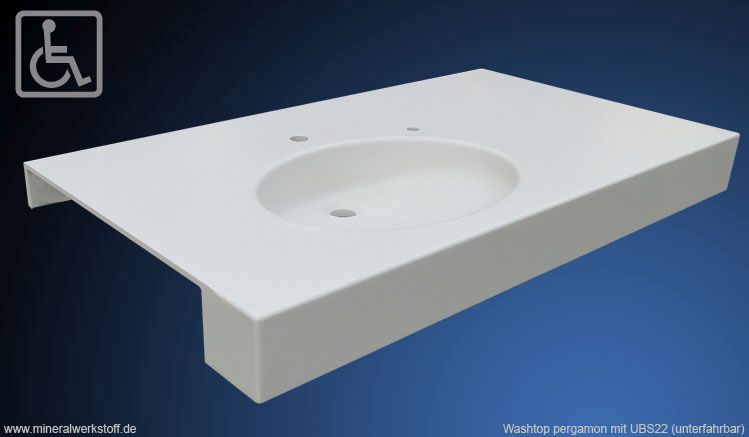 Mineralwerkstoff Varicor® Waschtischmodell Washtop